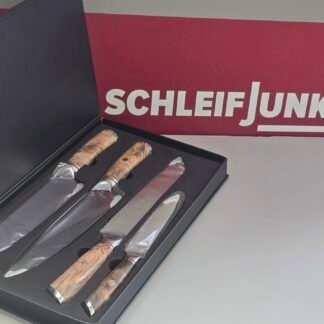 Schleifjunkies Messer-Set bestehend aus 4 Messern ca. 60-63 HRC Damastmesser