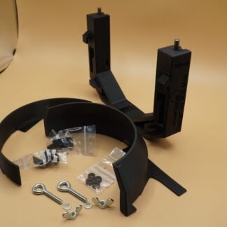 Wassertroghalter Bundle (30mm) und Abtropfschutz für T8 Lederrad Seite mit 2.Wheel Adapter