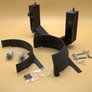 Wassertroghalter Bundle (41mm) und Abtropfschutz für T8 Lederrad Seite mit beidseitiger Schleifvorrichtung