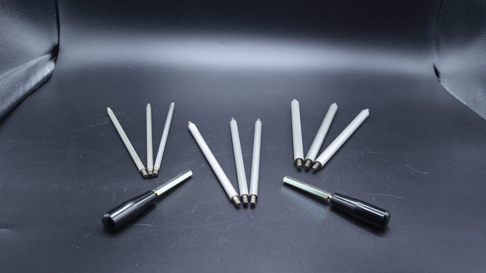 Schleifstäbe Set 400-800-1200 Grit in 6mm, 8mm und 10mm mit Handgriff