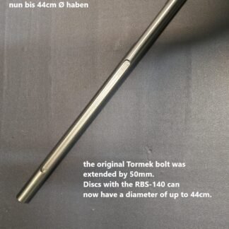 RBS-140 ,verlängerter Bolzen + zwei Gewindestangen für die Scheiben bis 44cm Ø